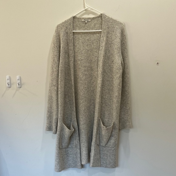 Madewell Sweaters - Madewell Heather Gray Open Front Cardigan